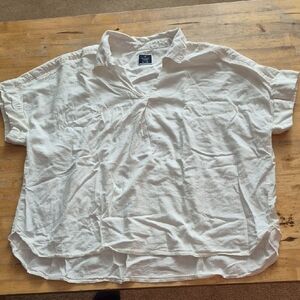 Denver Hayes White Casual Button-Down Shirt
